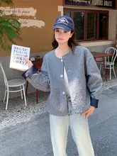 ダークネイビーチェック柄リバーシブルショートジャケット【春秋用・高級感・小柄向け】