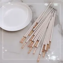 耐熱性の白色滑り止め桜デザイン箸【家庭用・日本風】