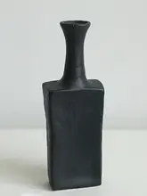 シンプルな陶器製花瓶【水耕栽培・アートデコレーション用】