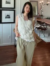 ネイビーのクラシックストライプワイドパンツ【極上の柔らかさ・感】