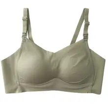 桑蚕丝製の夏用薄型授乳ブラジャー【穴あけ不要・マタニティ・出産後用】