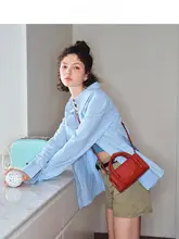 MUVA 斜め掛けスマホポーチ【赤・本革・小型・女性用】