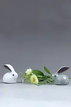 哥窑玉兔デザインの茶杯【紫泉涧・高級茶器・茶宠付き】