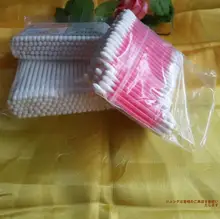 空心棉棒【工業用・ダブルラウンドヘッド・袋入り】