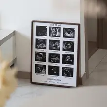 赤ちゃんの成長を記録！DIY四次元超音波写真用木製フォトフレーム【出産記念ギフト】