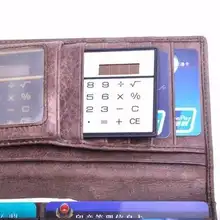薄型ポータブルソーラー電卓【カードタイプ・ミニサイズ・高いデザイン性】