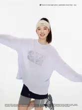 軽量で通気性抜群なサマーUVカット長袖Tシャツ【女性用・ヨガ・運動用】