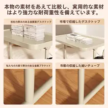 移動式ベッドサイドテーブル【多機能・昇降可能・磁気吸着・学生用デスク・シンプルデザイン】