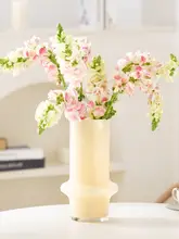 フラワーベース ガラス グリーン おしゃれ 上品 インスタ映え 水栽培 リビング テーブル インテリア 切り花 ローズ