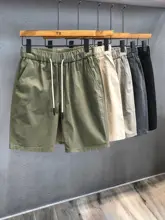 高品質リネン製 メンズカジュアルショートパンツ【ウォッシュ加工・夏用・ゆったりスタイル】