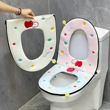 かわいいトイレ用マット【冬用・防水・厚手・ファスナー付き】