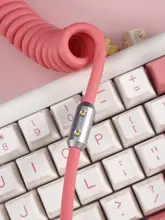 柔らかなゴム素材のデータケーブル【暖色トーン・極上の柔らかさ】