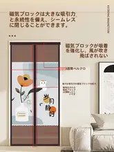 夏用防虫マグネットメッシュカーテン【プライバシー保護・通気性・寝室用】