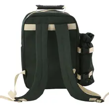 アウトドアピクニック用食器収納バッグ【携帯便利・車載用・キャンプ調味料ボトル・豪華な調理器具・まな板】