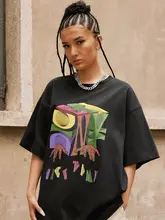 提線LOGOプリントTシャツ【男女兼用・ショートスリーブ・ストリートスタイル】
