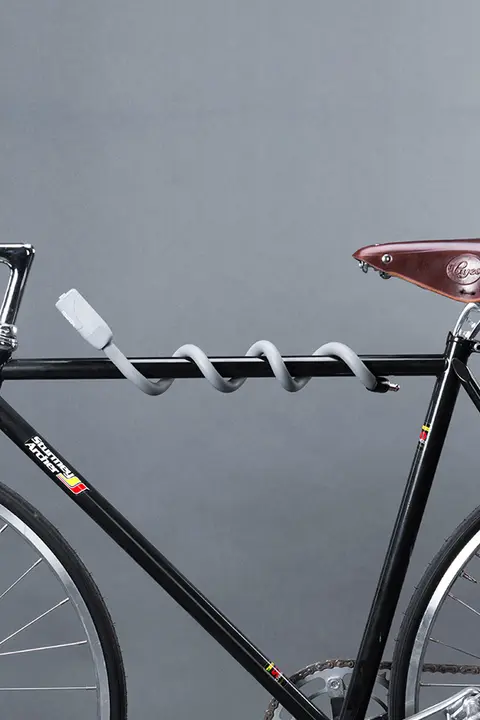 ULAC 鋼製ケーブルロック 自転車用【暗証番号式・防犯・携帯用折りたたみ】