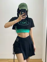 GQSTORE ヴィンテージ風 ワークデニムショートパンツ【ハイウエスト・不規則カット・フリンジ仕上げ】
