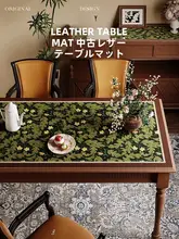 高級感あふれるアメリカンスタイルテーブルマット【防水・防油・防熱・グリーン・ナチュラルデザイン】