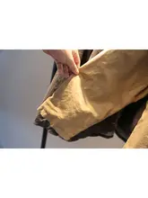 秋用快適コットン素材 無地で合わせやすい麻風のゆったりジャケット【ダブルレイヤー・通勤用・カーディガン】