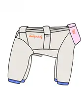 犬用防塵パンツ【テディベアやビションフリーゼに最適・全身カバー・防汚機能付き】