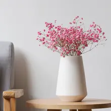 シンプルな現代風陶器花瓶【デスクトップ用・インテリア装飾】