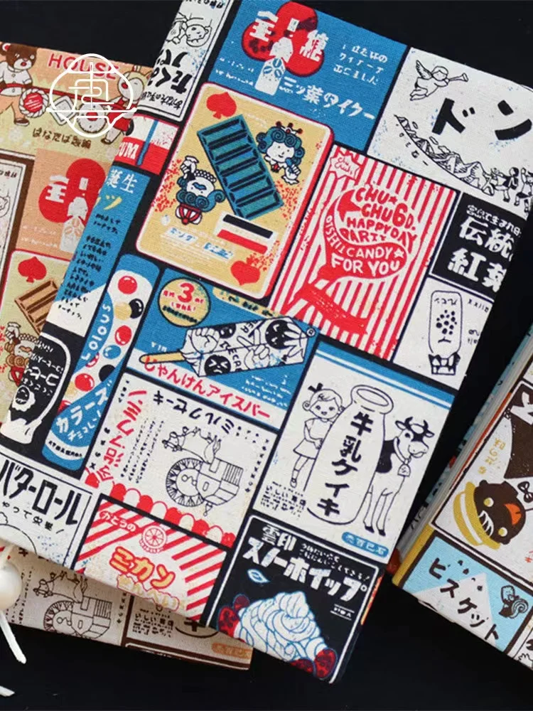 ビンテージ風ハンドメイド布製手帳カバー：おしゃれなプチギフトとしての実用性とデザイン価値