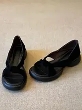 柔らかい羊革使用の美しいフレンチスタイルサンダル【夏用・厚底・カジュアル・ローマ風】