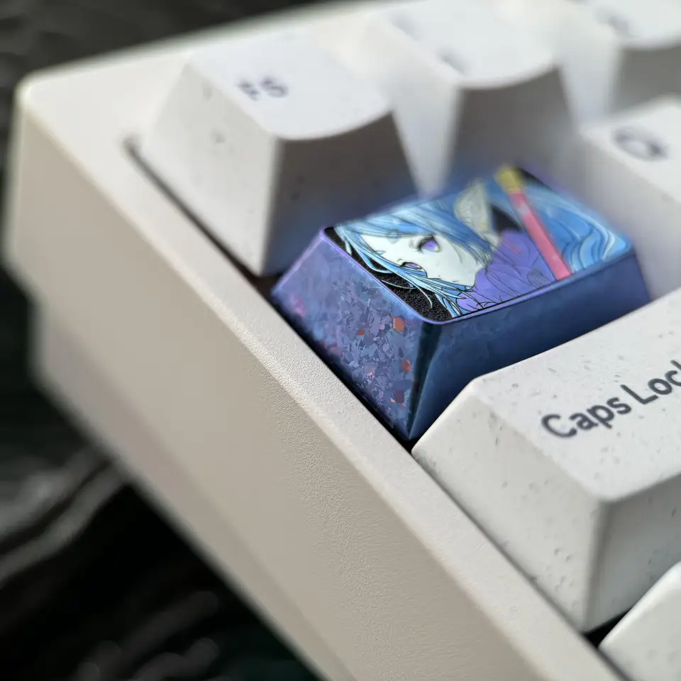 カラフルなチタン合金キートップ【1.5U・アニメデザイン】