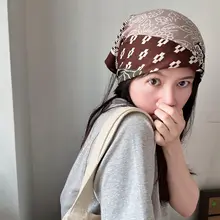 ヴィンテージスタイルの緩やかさが魅力のヘアバンド【シルクスカーフ・装飾用】