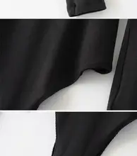 スリムフィットVネックロンパース【長袖・女性用・スタイリッシュデザイン】（セットアップ対応）