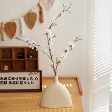 新中式デザインの桃の花の造花【デスク装飾用・禅風・撮影小物】