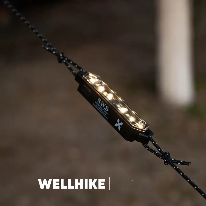 WELLHIKE 外用 磁気吸着式テント用ストリングライト【キャンプ・雰囲気演出・デコレーション】