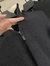 秋用 メンズ 無地 半袖 ハーフジップ ニット【ラセル混紡】