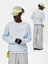 抗菌プリントラウンドネックTシャツ【涼感・透湿・速乾・長袖】