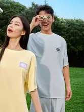 快適な華夫格面料の半袖Tシャツホームウェア【メンズ・ルームウェア・カジュアル】（セットアップ対応）