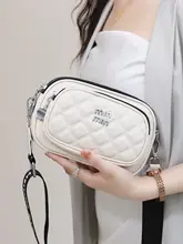 多層ポケットのコンパクトな斜め掛けバッグ【カジュアル・広めのショルダーストラップ・小型・丸型】（セットアップ対応）