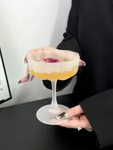 雲形デザインのガラス製ハイボールグラス【カクテル・マティーニ・シャンパン用】