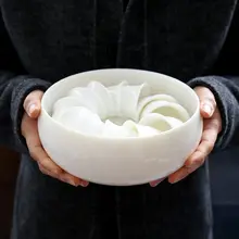 白瓷製 大型茶洗【羊脂玉茶杯用・陶器製・茶道具用アクセサリー】