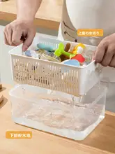ベビー用 飲み物ボトル収納ボックス【持ち運び便利・水切りラック付き・哺乳瓶・おしゃぶり収納】