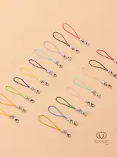 カラフルなスマホストラップDIYパーツ【メタルクリンチ・ハンドメイド用・多色】