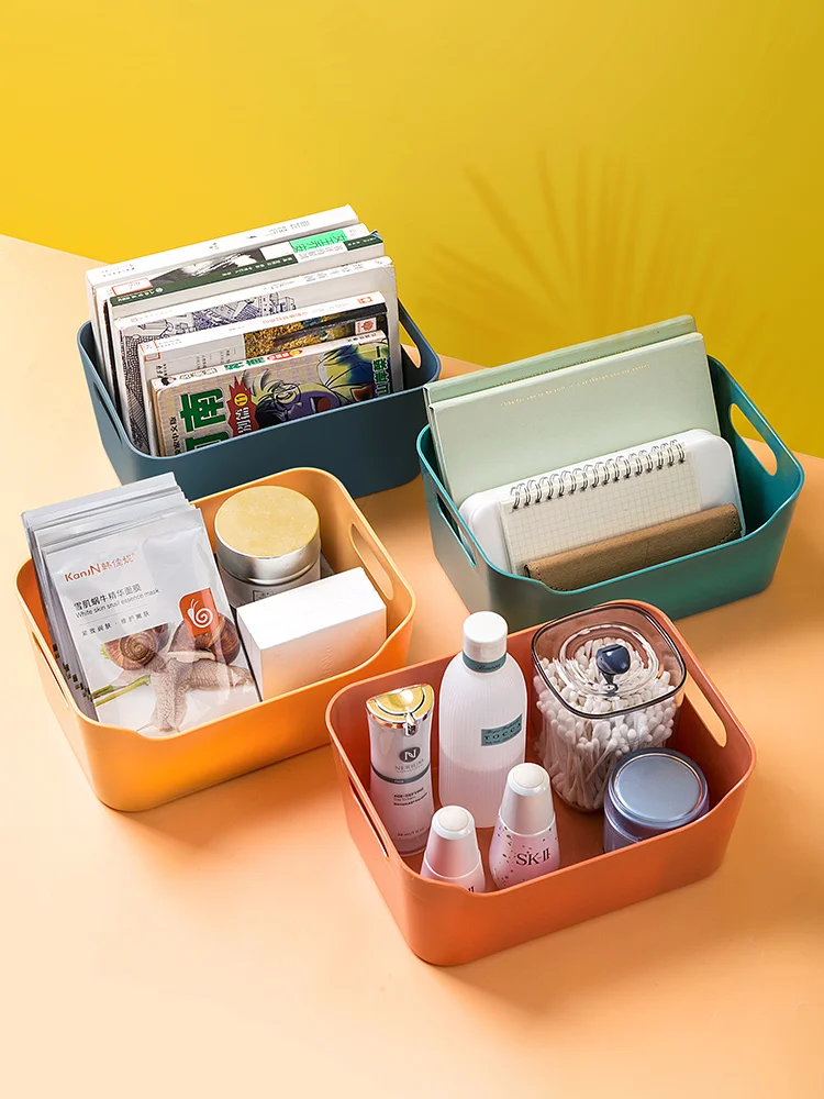 デスク用収納ボックス AD9693/TZ3113：仕切り付きプラスチック製の効率的オフィス収納