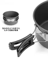 Camel アウトドア用鍋セッ ト【キャンプクッキング用・カセットコンロ・ポット・フライパン・携帯用食器付き】（セットアップ対応）