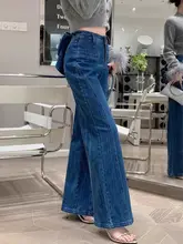 春季ヴィンテージスタイルのハイウエストデニムパンツ【立体的なリボンデザイン・オールシーズン対応】