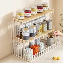 多層構造のデスクトップ収納ラック【赤ちゃん用・おやつ収納・キッチン用】（セットアップ対応）
