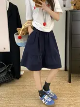 ラフな雰囲気のAラインスカート【高腰・ミニ丈・シンプルデザイン・女性用】