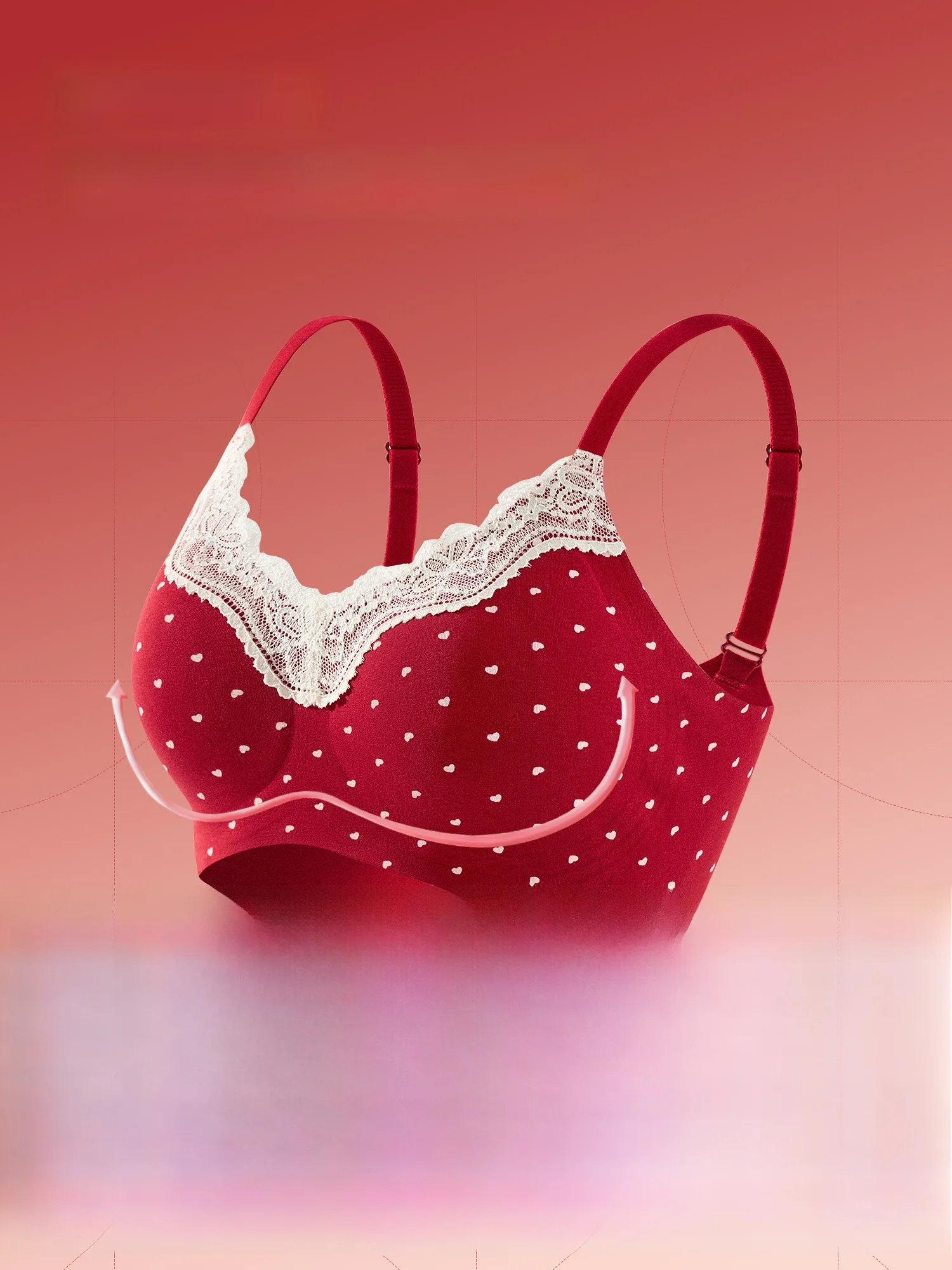結婚式で私服着るなら、華やかなレッドのランジェリーセットがおすすめ