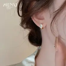 美しいデザインの水滴型ジルコンピアス【洗練されたスタイル・通勤用】