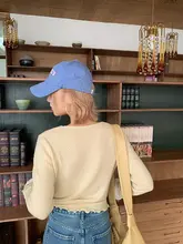 冬用ウールニットTシャツ【透かし編み・長袖・波型ヘム・  女性用】
