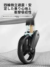 BOSIMAO ペット用キャリーカート【コックピット分離可能・ワンクリック折りたたみ・小型犬用】