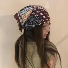 マルチバンダナ レディース アメカジ ヴィンテージ 甘辛MIX インスタ映え チューブトップ スカーフ バイク用 フェイスマスク「TheShiny」